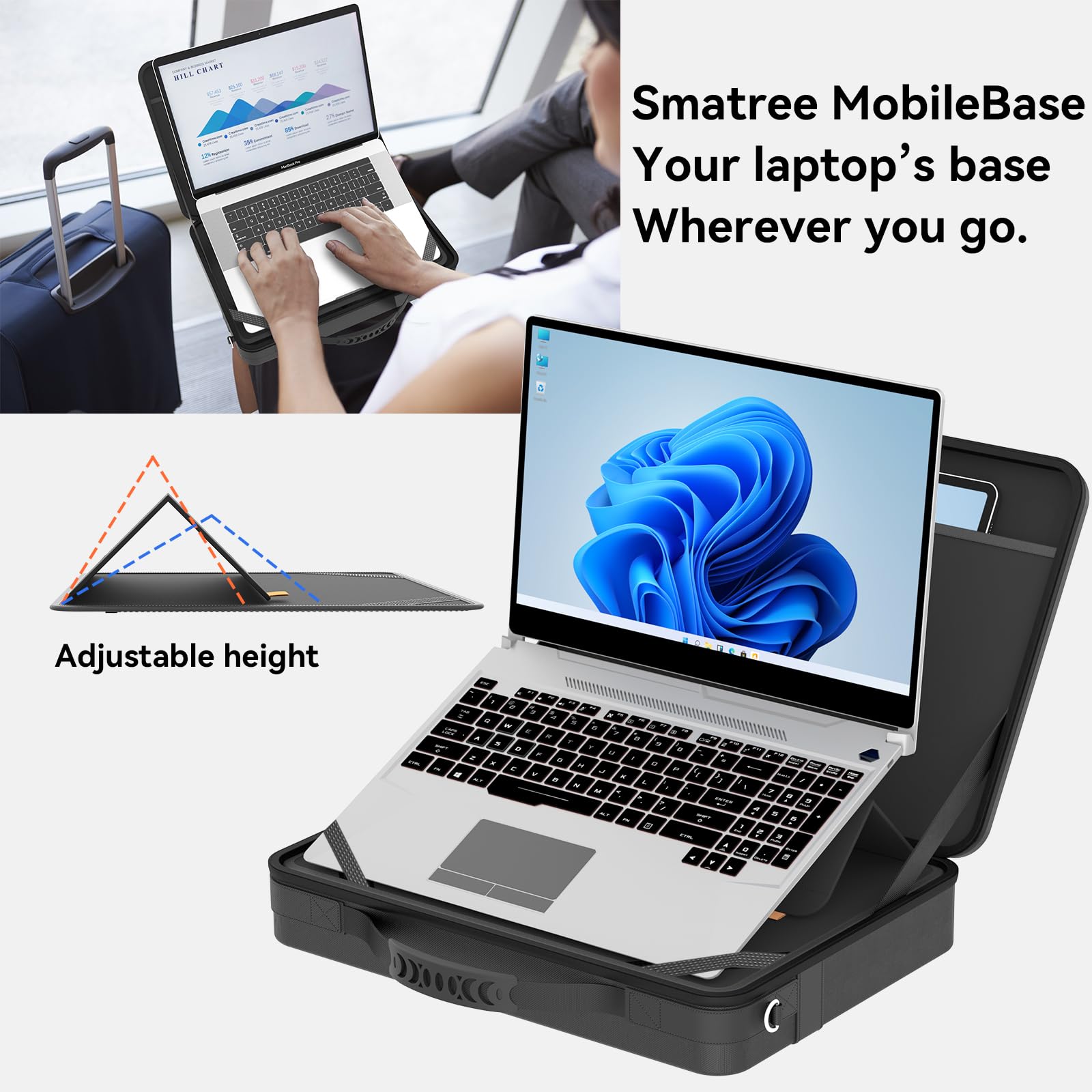 Smatree MobileBase A485S sacoche 16" support rigide