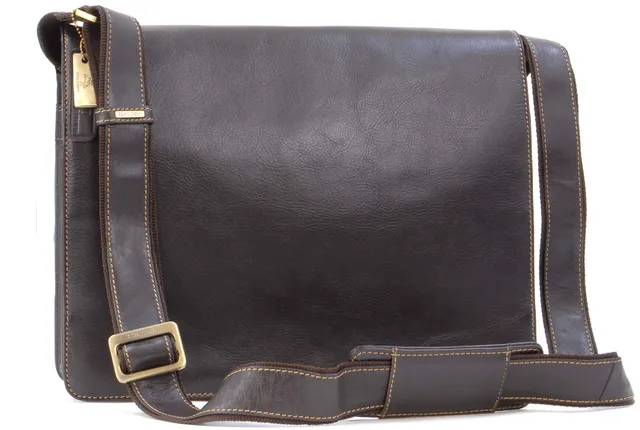 Visconti 18548 Harvard sac cuir moka A4 bandoulière