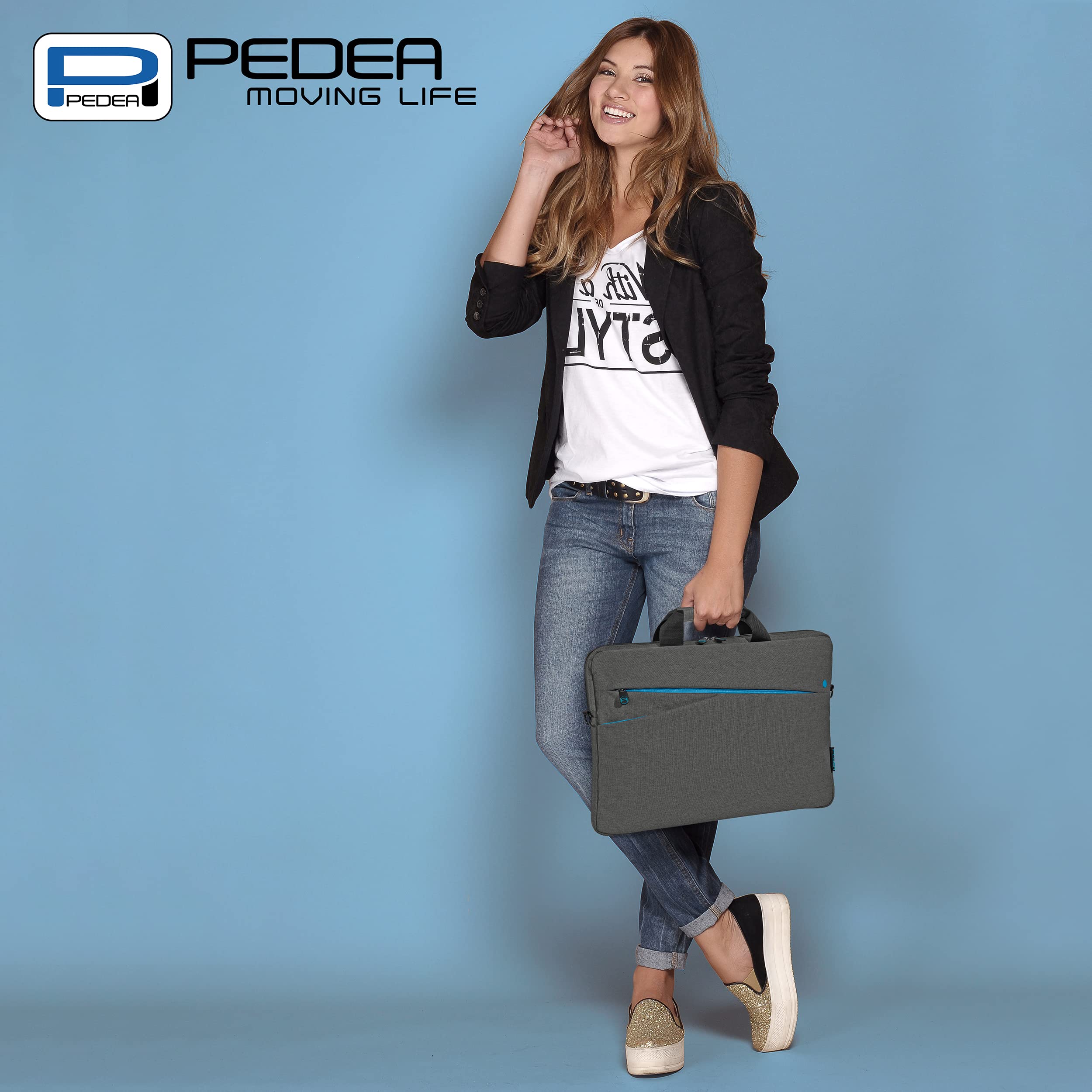 Pedea Fashion 13,3" housse ordinateur gris bandoulière