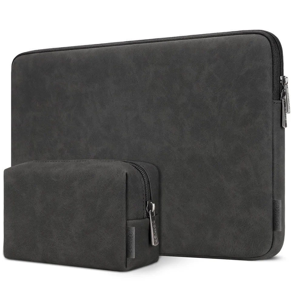 Domiso 14" housse 14" noir pochette accessoires