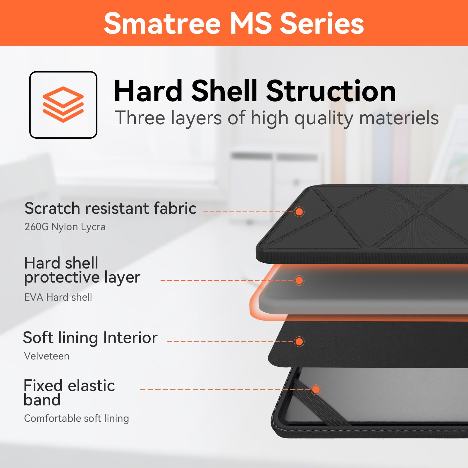 Smatree MS50 housse PC 14 pouces EVA Dell Latitude