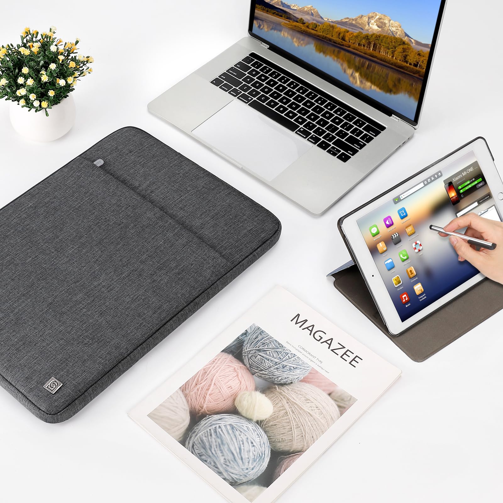 Domiso 17 pouces housse pc portable gris foncé 17,3"