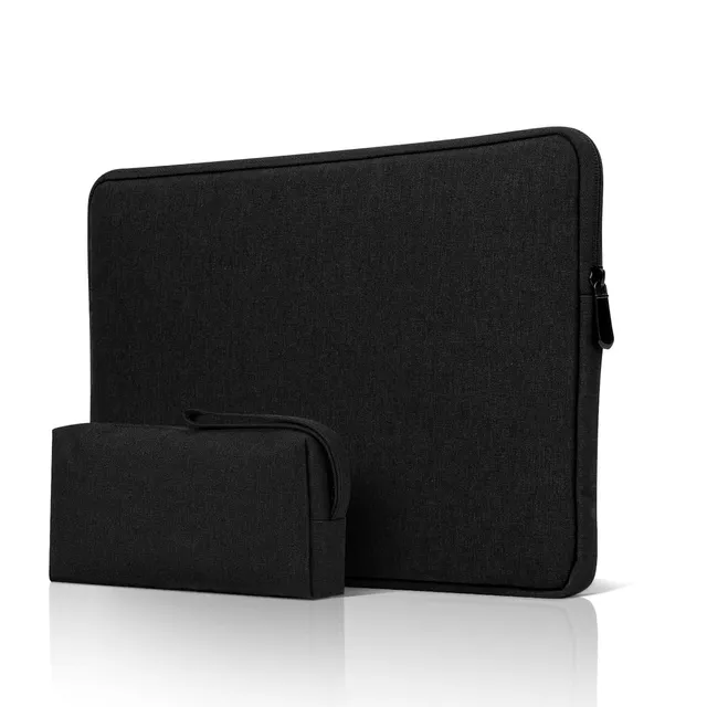 jooeer Housse Ordinateur 11 Pouces Noir Imperméable + Pochette