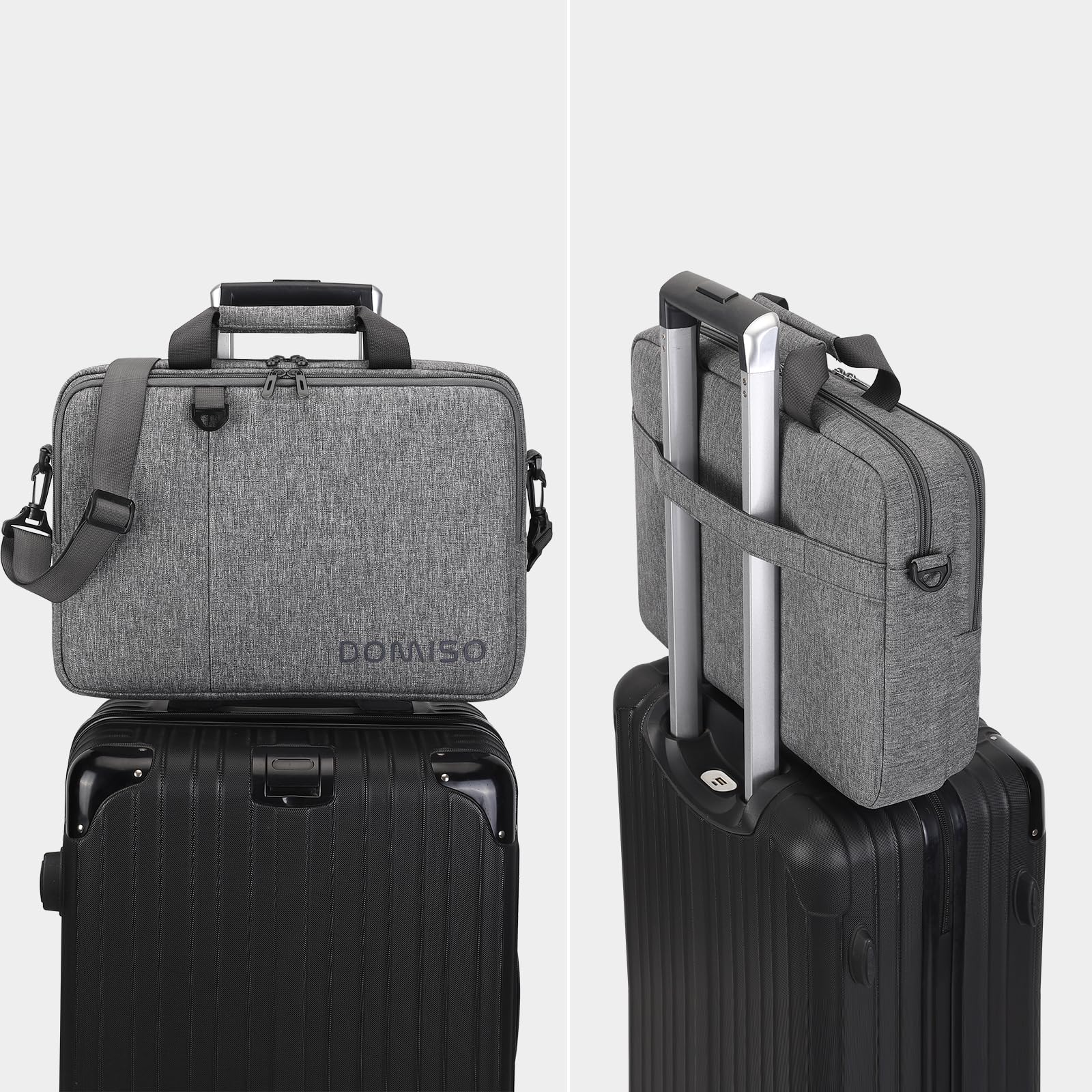DOMISO 15,6 pouces sacoche PC portable gris imperméable