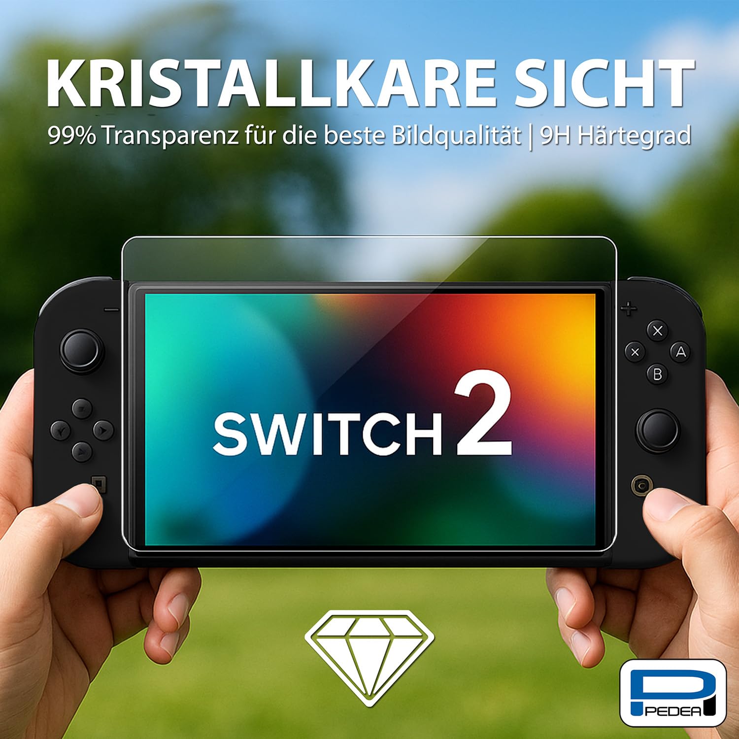 Pedea Switch 2 verre trempé écran 9H 1 pièce