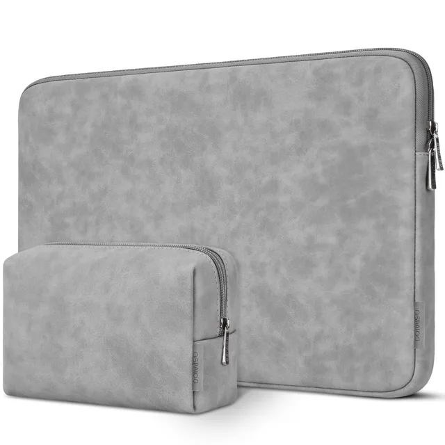 DOMISO 14 Pouces Housse Ordinateur Portable Gris Imperméable
