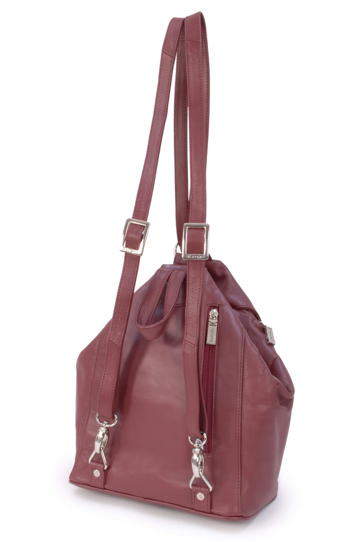 Visconti 18357 Danii sac à dos cuir rouge multipoches