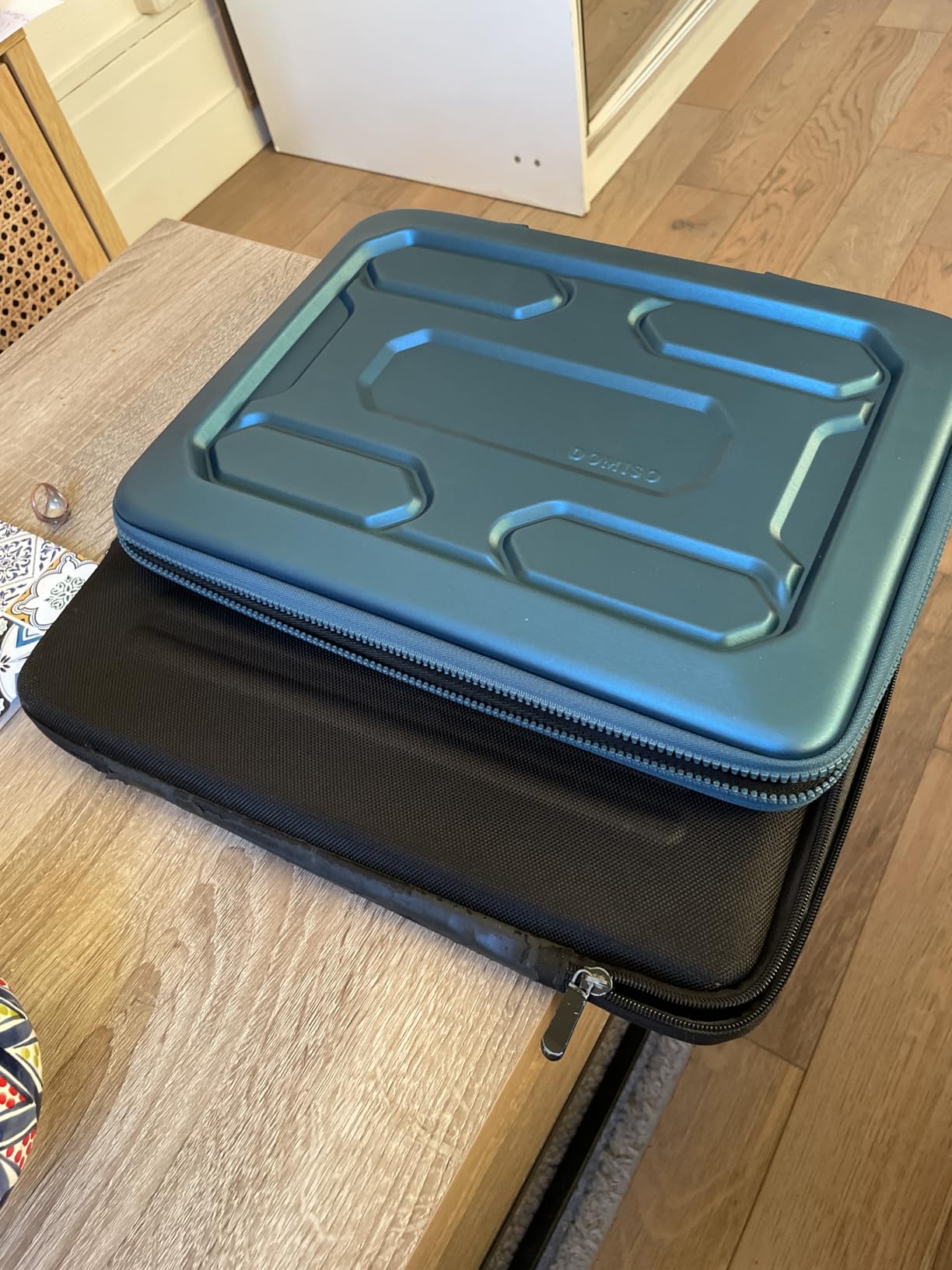 DOMISO Étui PC portable 17-17,3 pouces turquoise rigide EVA