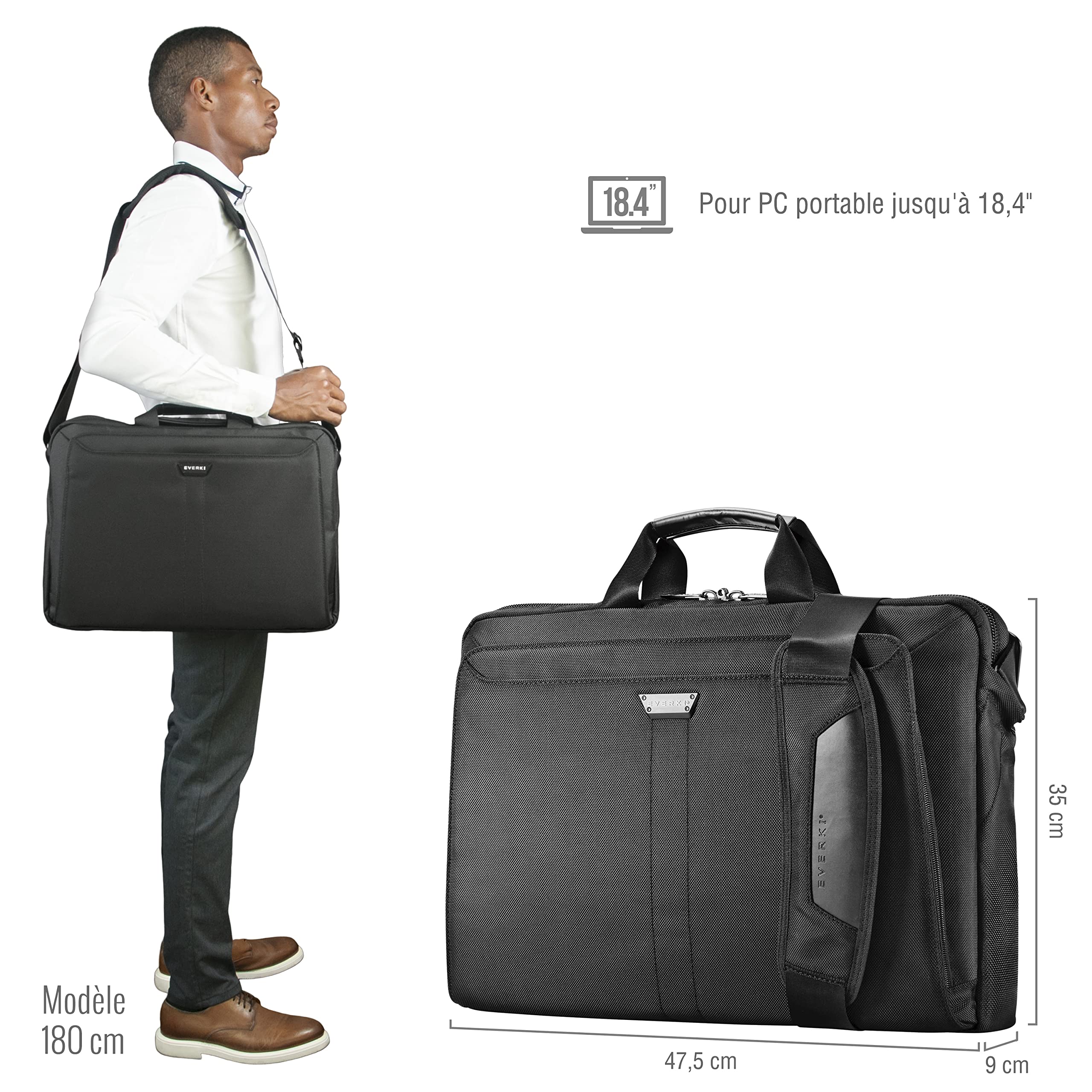 Everki Lunar EKB417B sacoche ordinateur portable pro