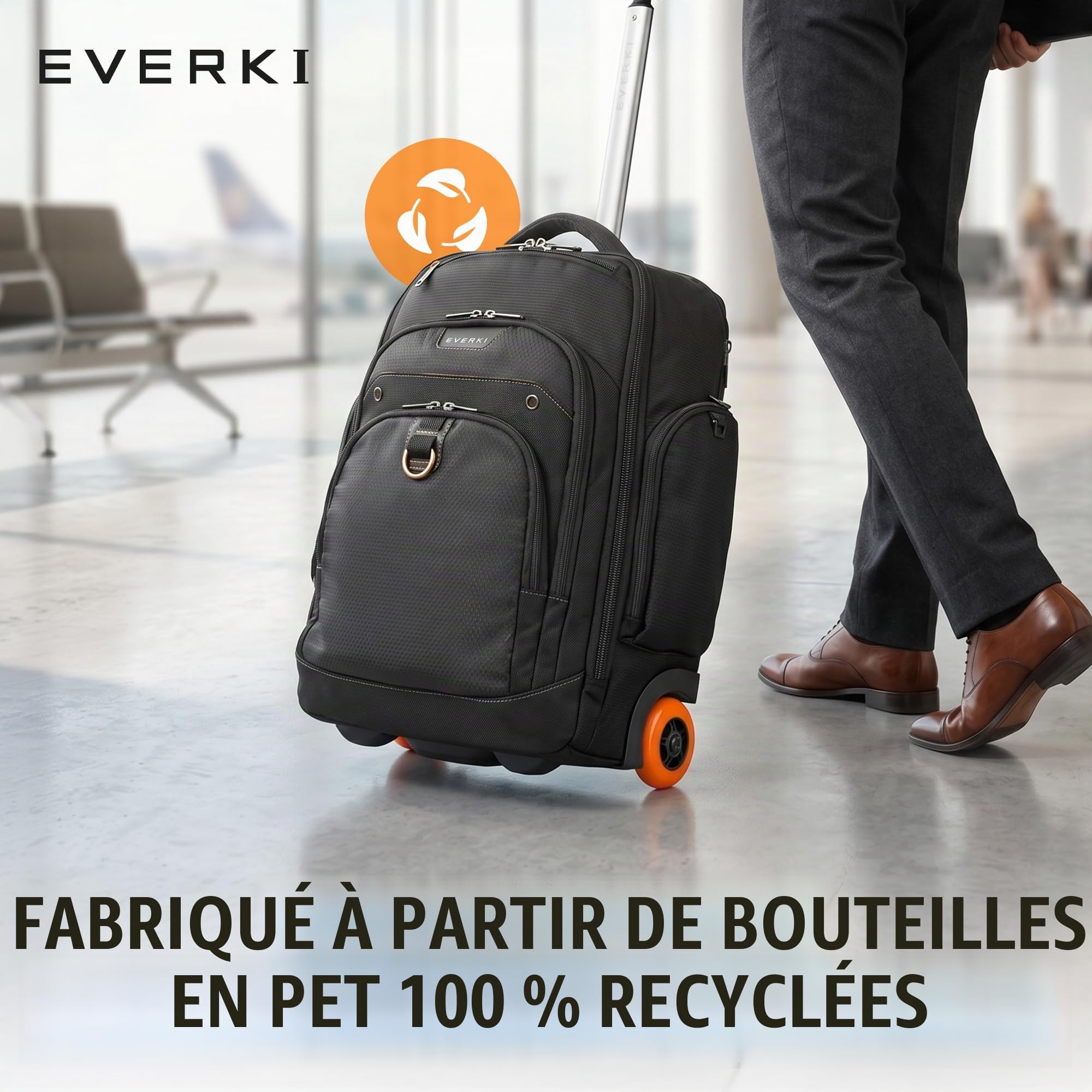EVERKI Atlas Wheeled 2 EKP122B-ECO sac à dos roulettes 30L