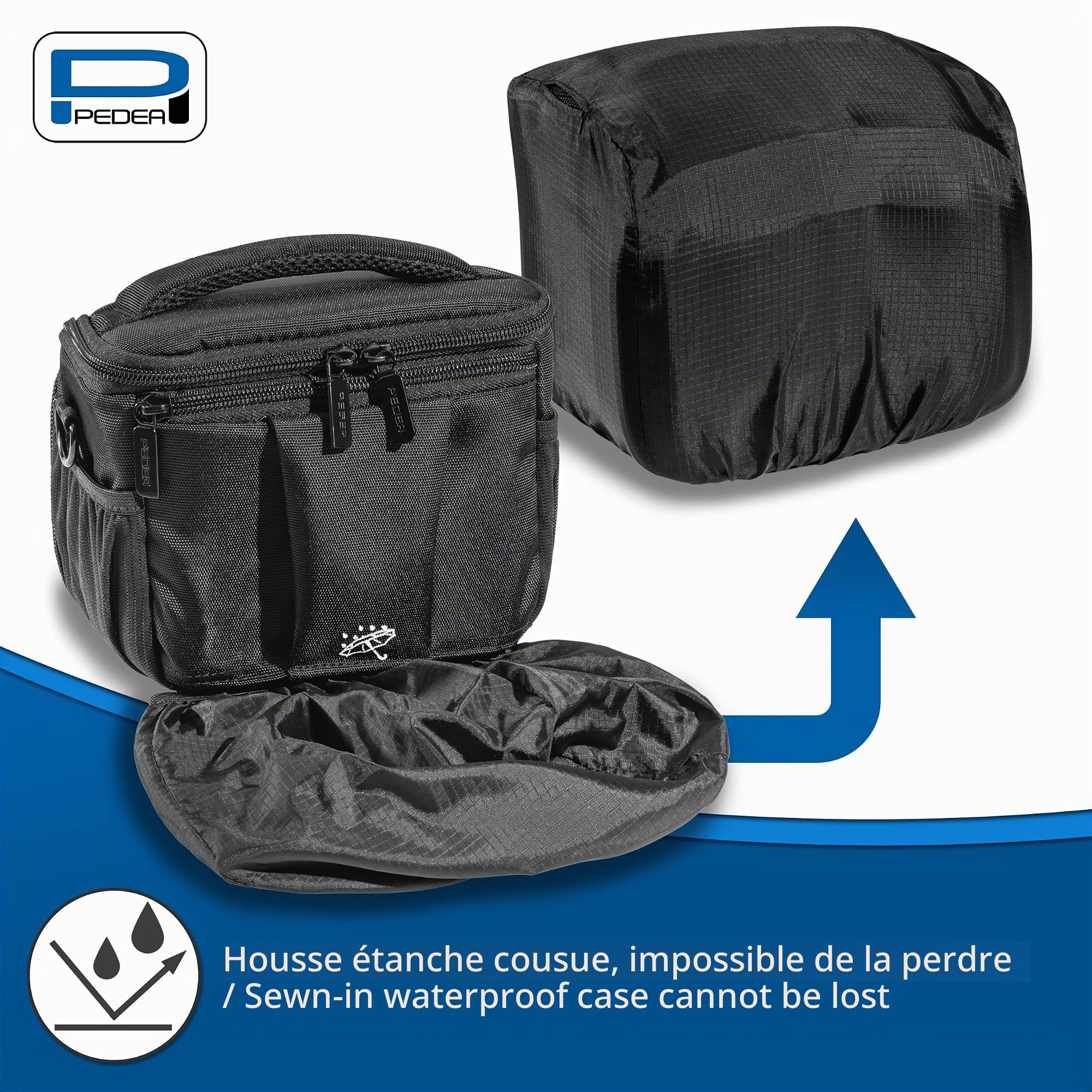 Pedea Guard sacoche photo reflex noire imperméable