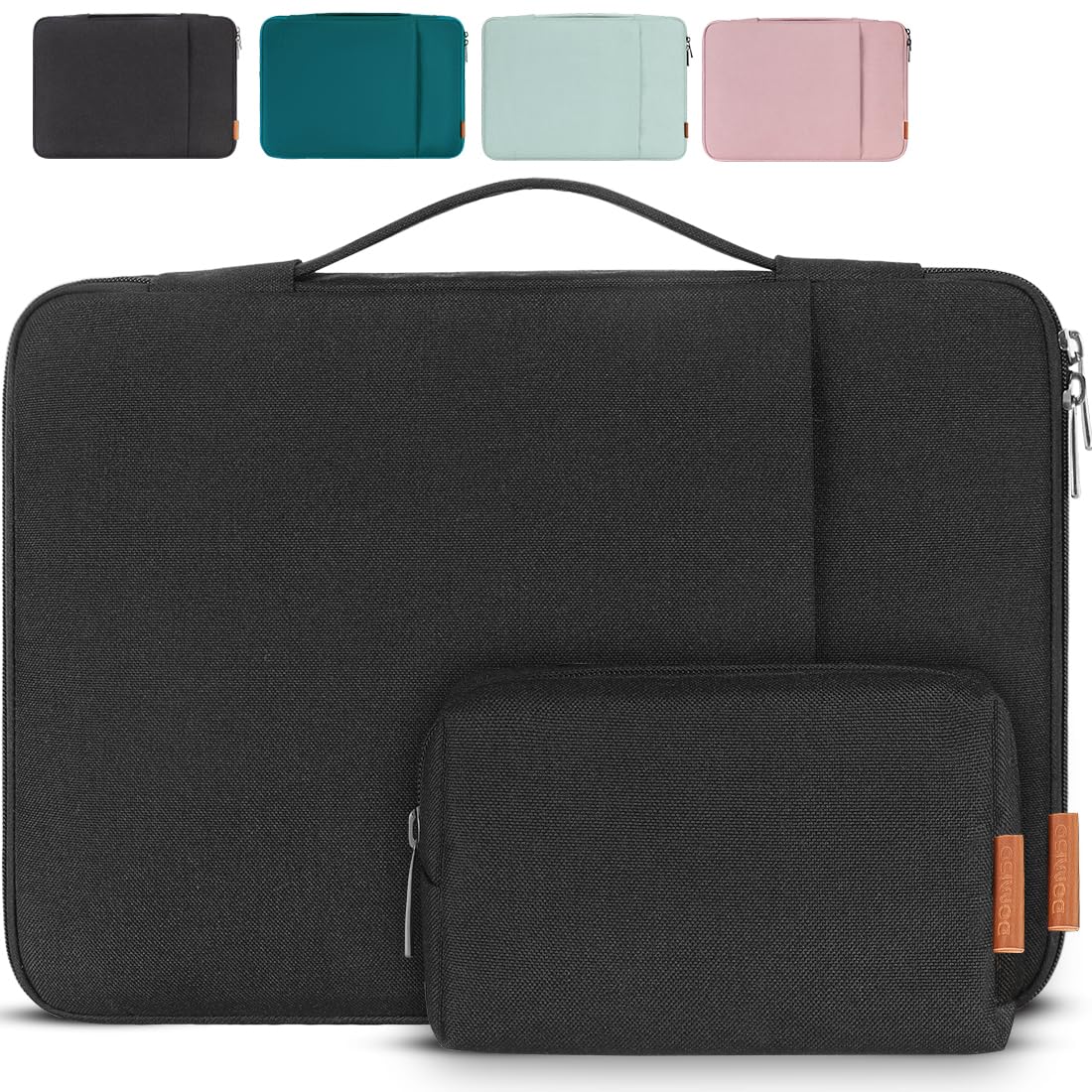 DOMISO housse ordinateur portable 17,3 pouces noire antichoc