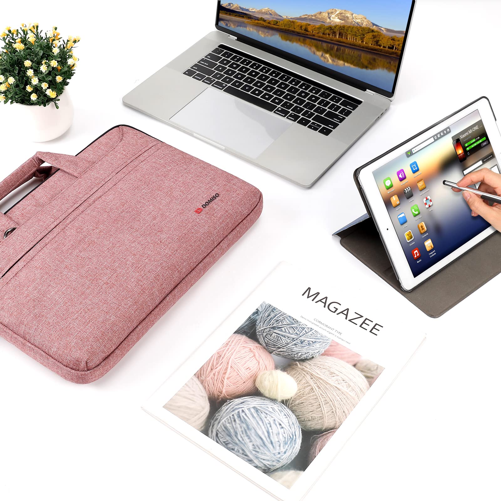 Domiso 17 housse PC portable rose USB 17,3 pouces