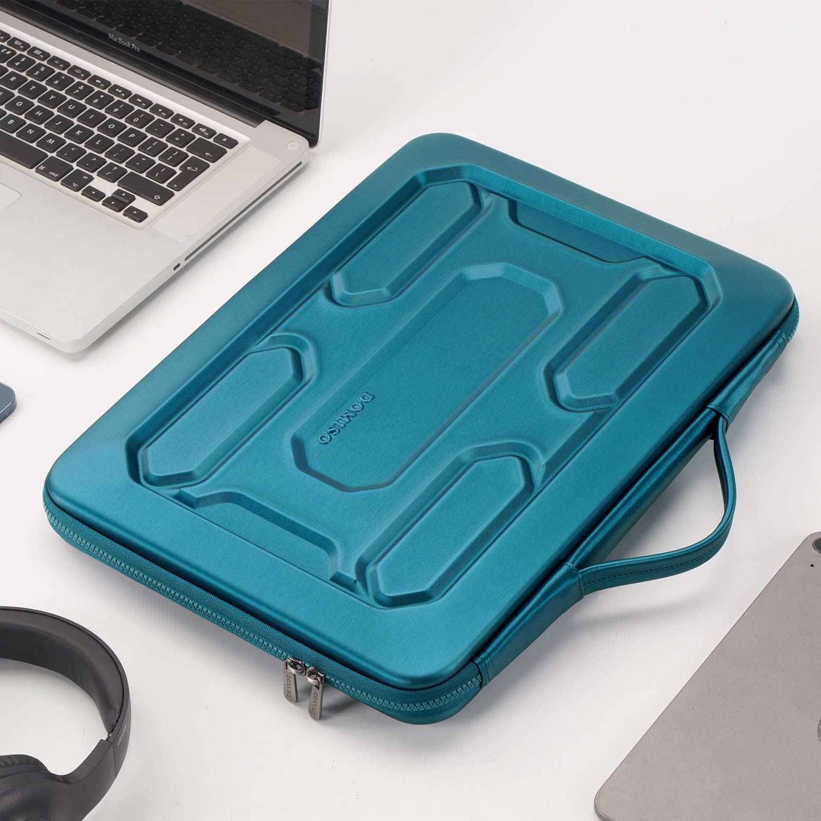 DOMISO Housse ordinateur portable 14 pouces turquoise antichoc