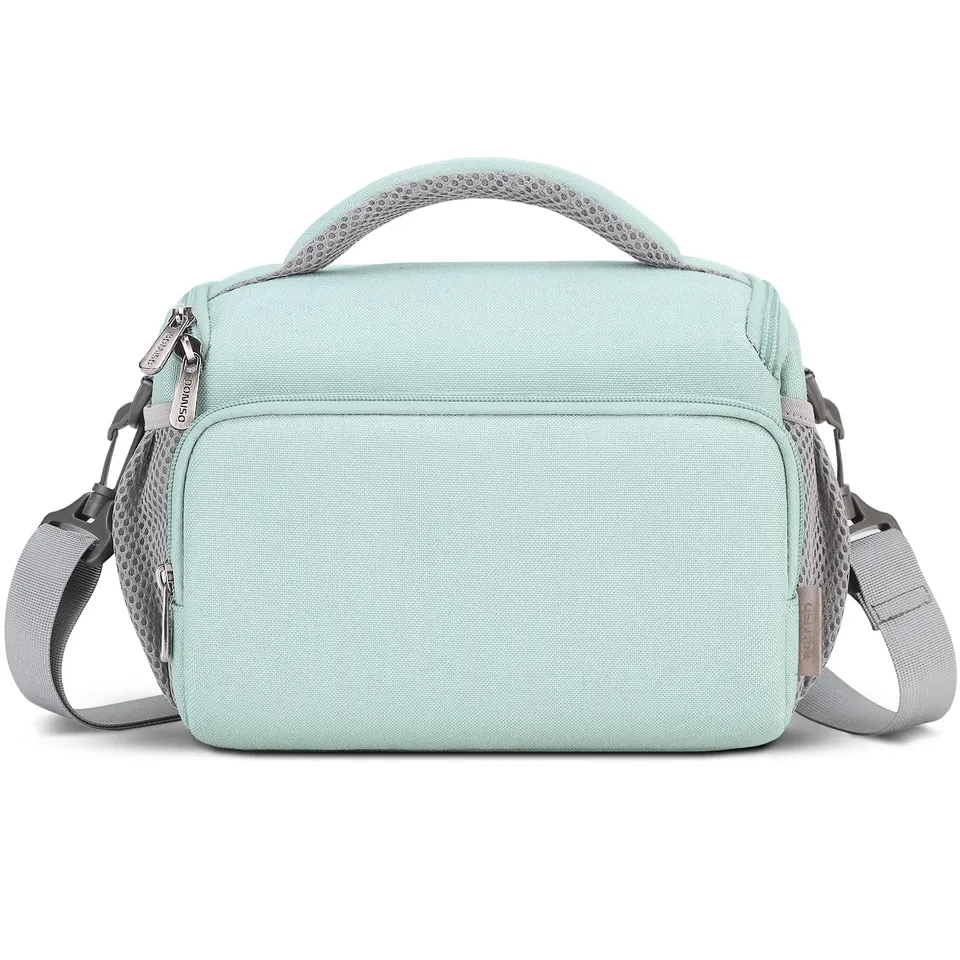 Domiso sac appareil photo vert menthe anti-choc