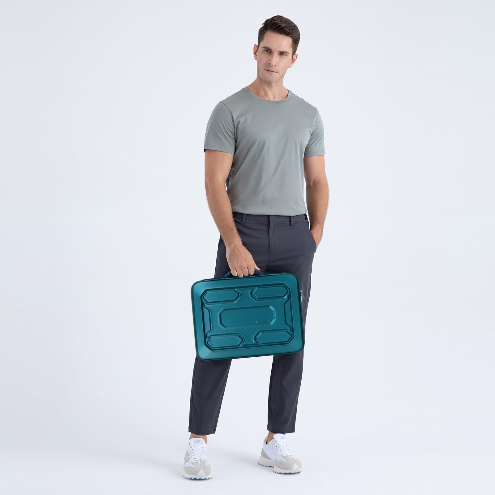 DOMISO Housse ordinateur portable 14 pouces turquoise antichoc