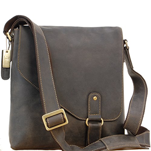 Visconti 16071 Aspin sac bandoulière cuir marron foncé