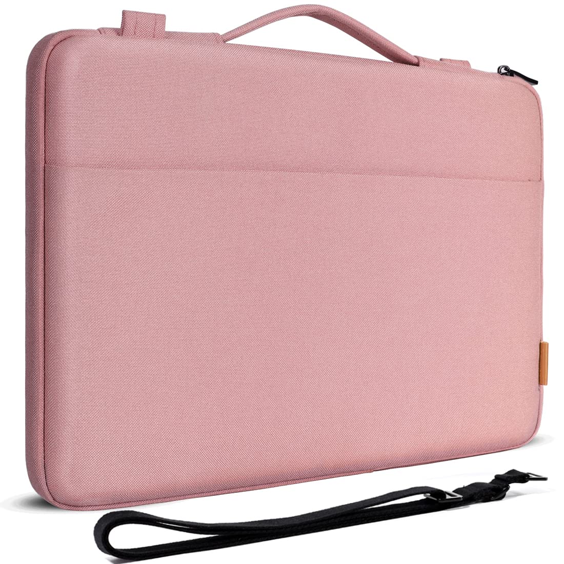 DOMISO Housse ordinateur portable 14 pouces rose avec pochette
