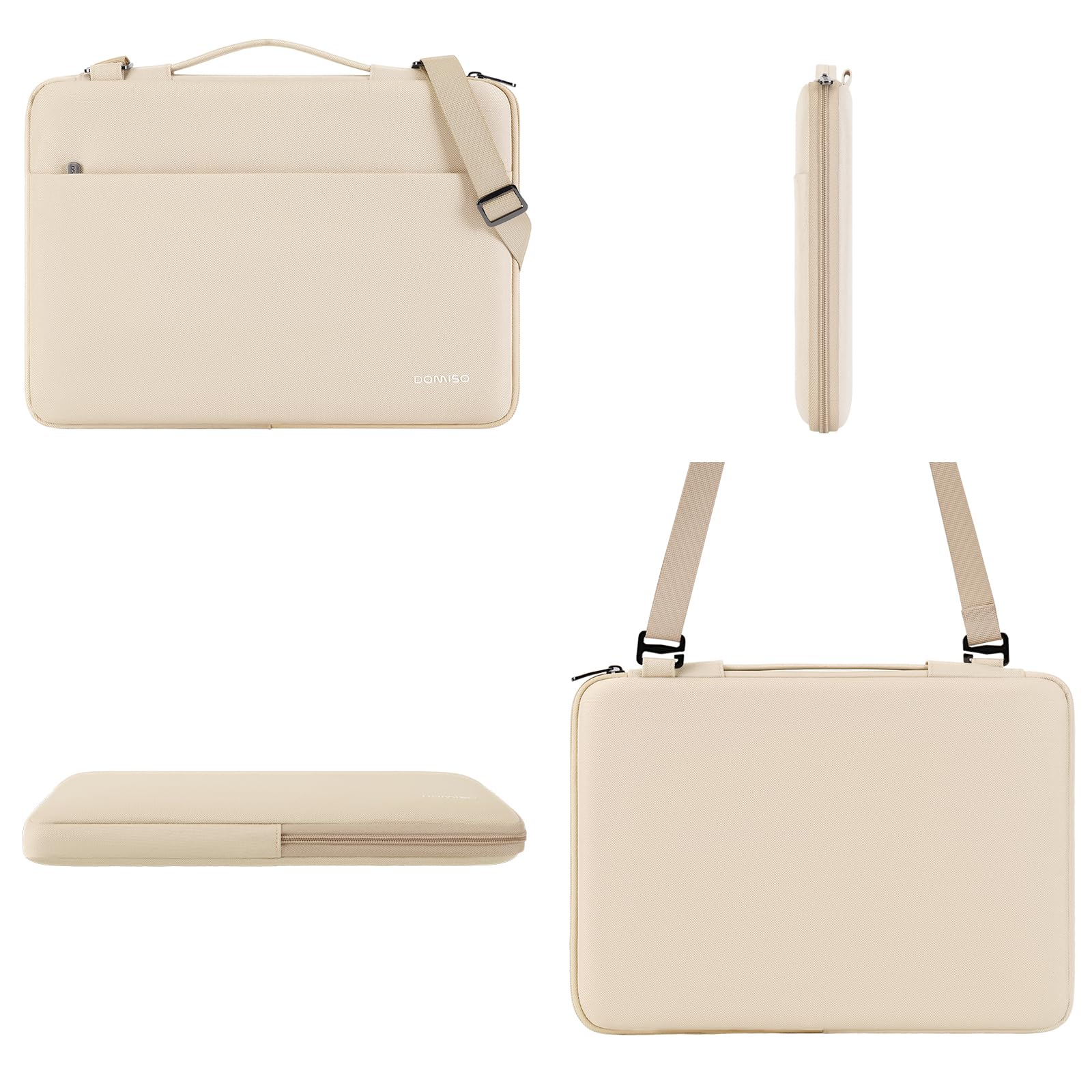 DOMISO 14 Pouces Housse Ordinateur Portable Beige Imperméable