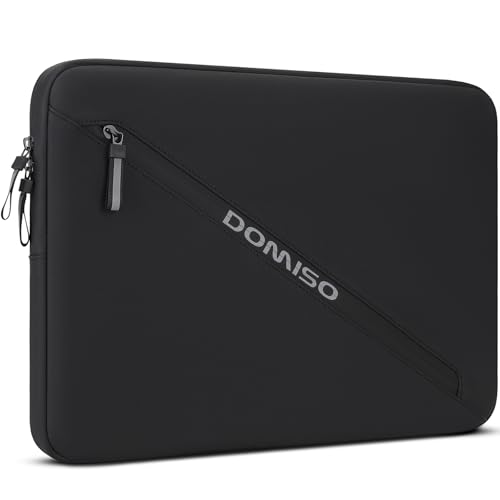 DOMISO housse 17,3 pouces ordinateur portable noir lettres
