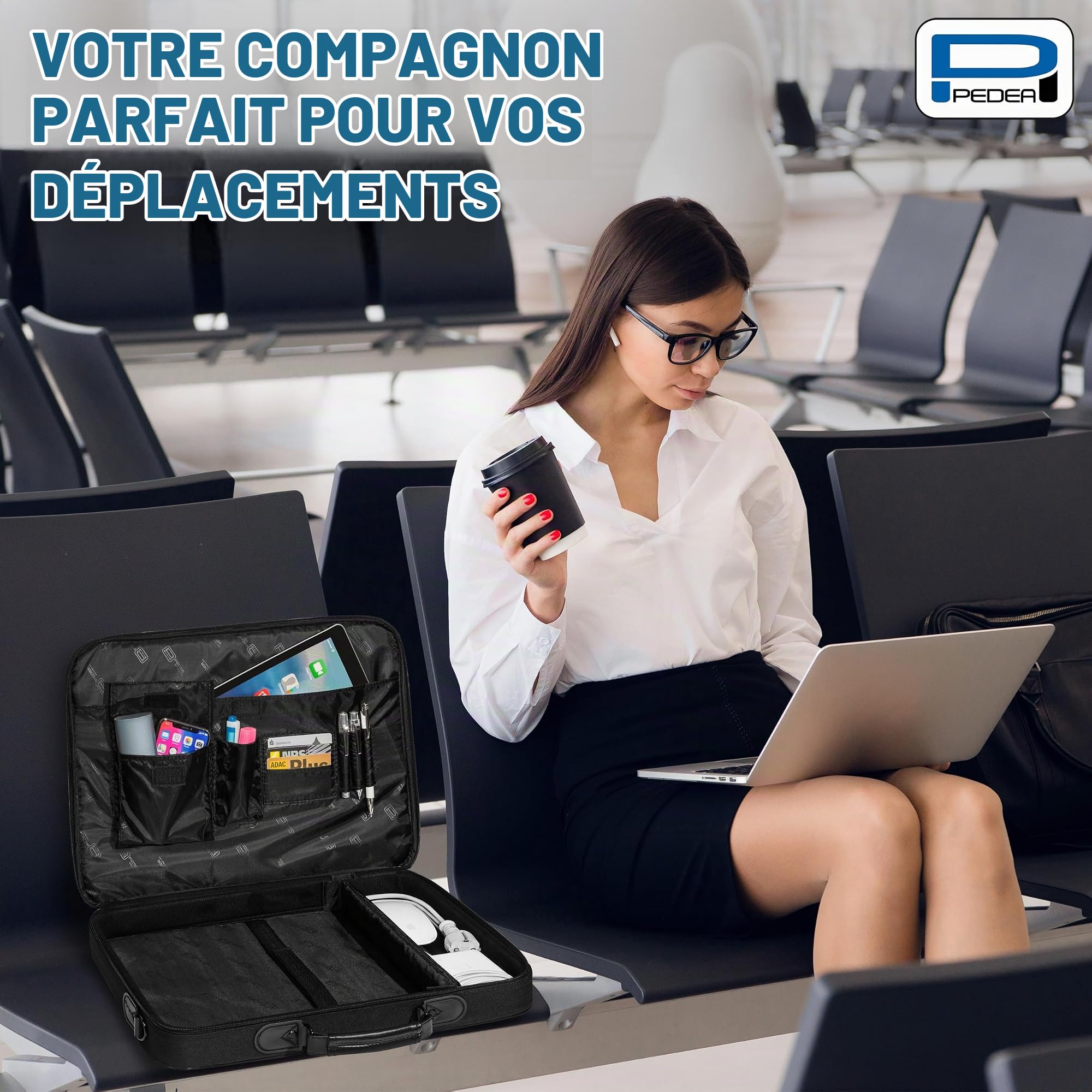 Pedea Trendline housse pc 20,1" noir bandoulière