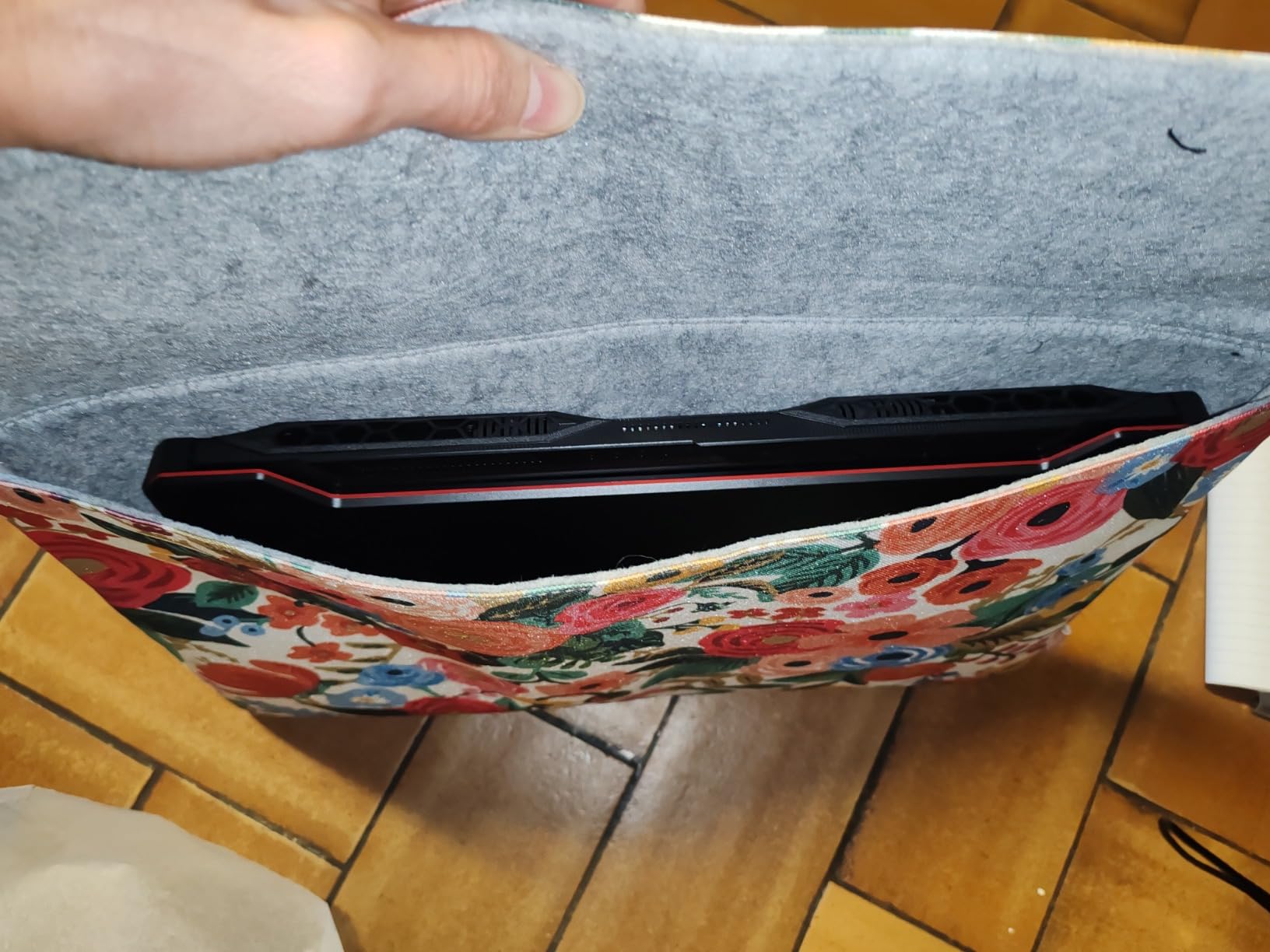 DOMISO 14 Pouces Housse PC Portable Fleurs Fine Étanche