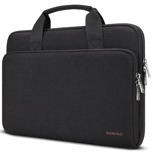 DOMISO Housse ordinateur portable 17,3 pouces noire imperméable