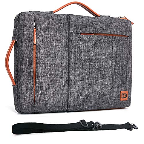 DOMISO Housse Ordinateur 17,3 Pouces Gris Foncé Imperméable