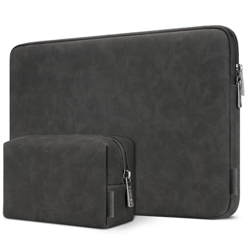 Domiso 14" housse 14" noir pochette accessoires