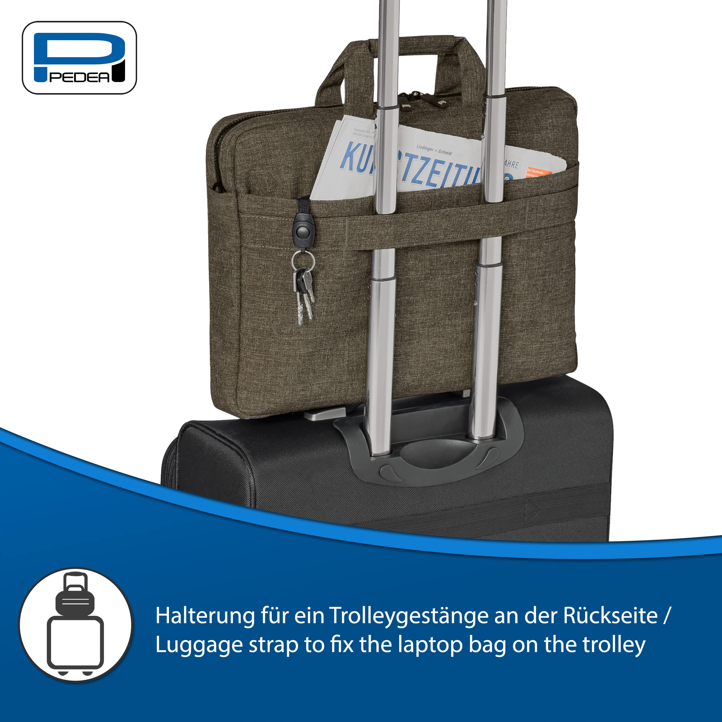 Pedea sac ordinateur portable 15,6 pouces beige