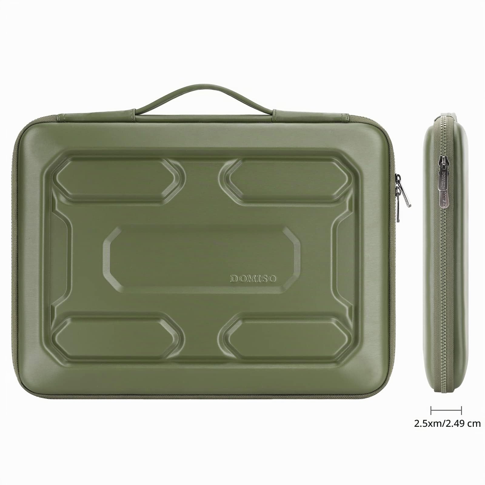 Domiso 17" housse PC EVA 17,3" verte antichoc poignée