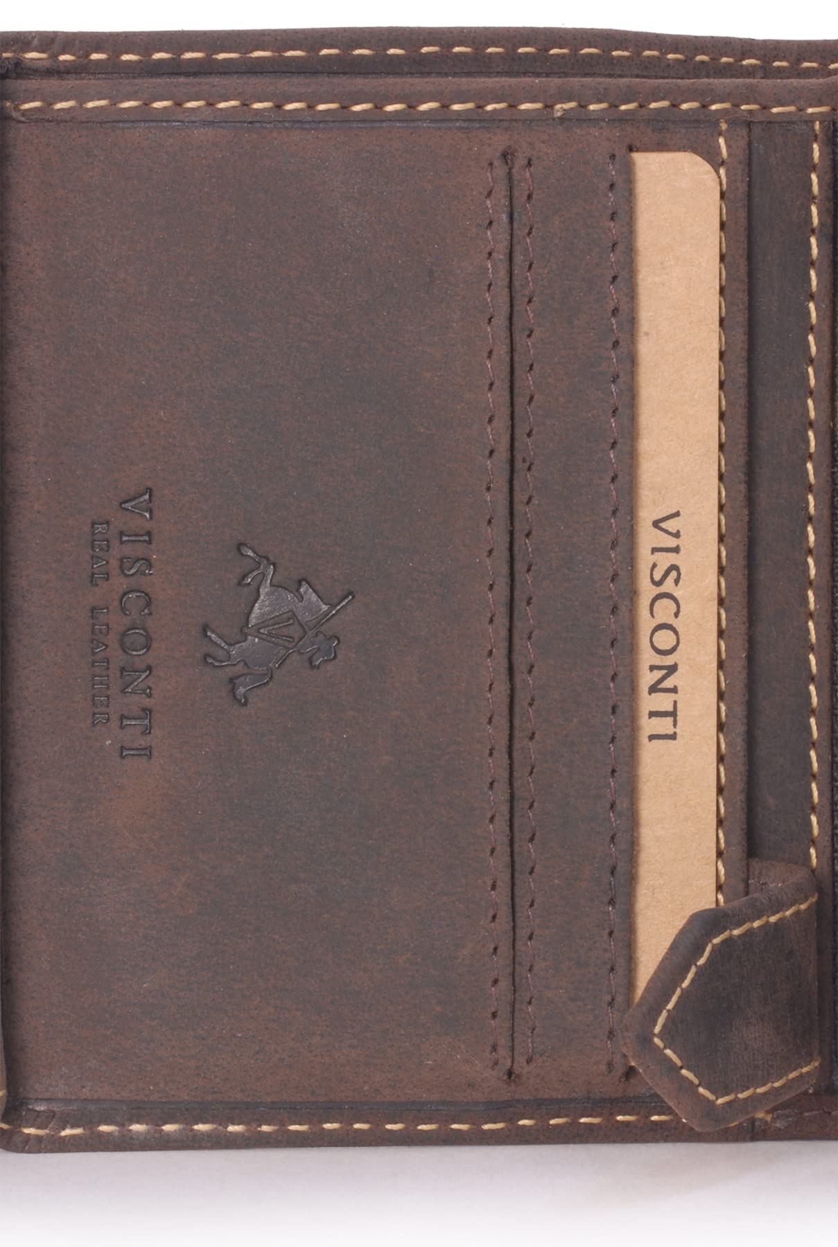Visconti 708 Spear portefeuille cuir homme marron foncé RFID