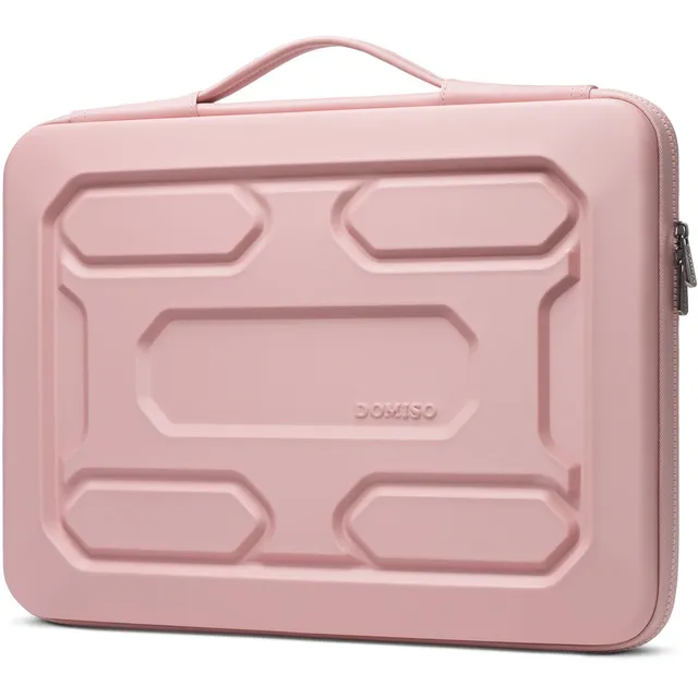 Domiso Housse PC 17 Pouces EVA Rose 4 Couches