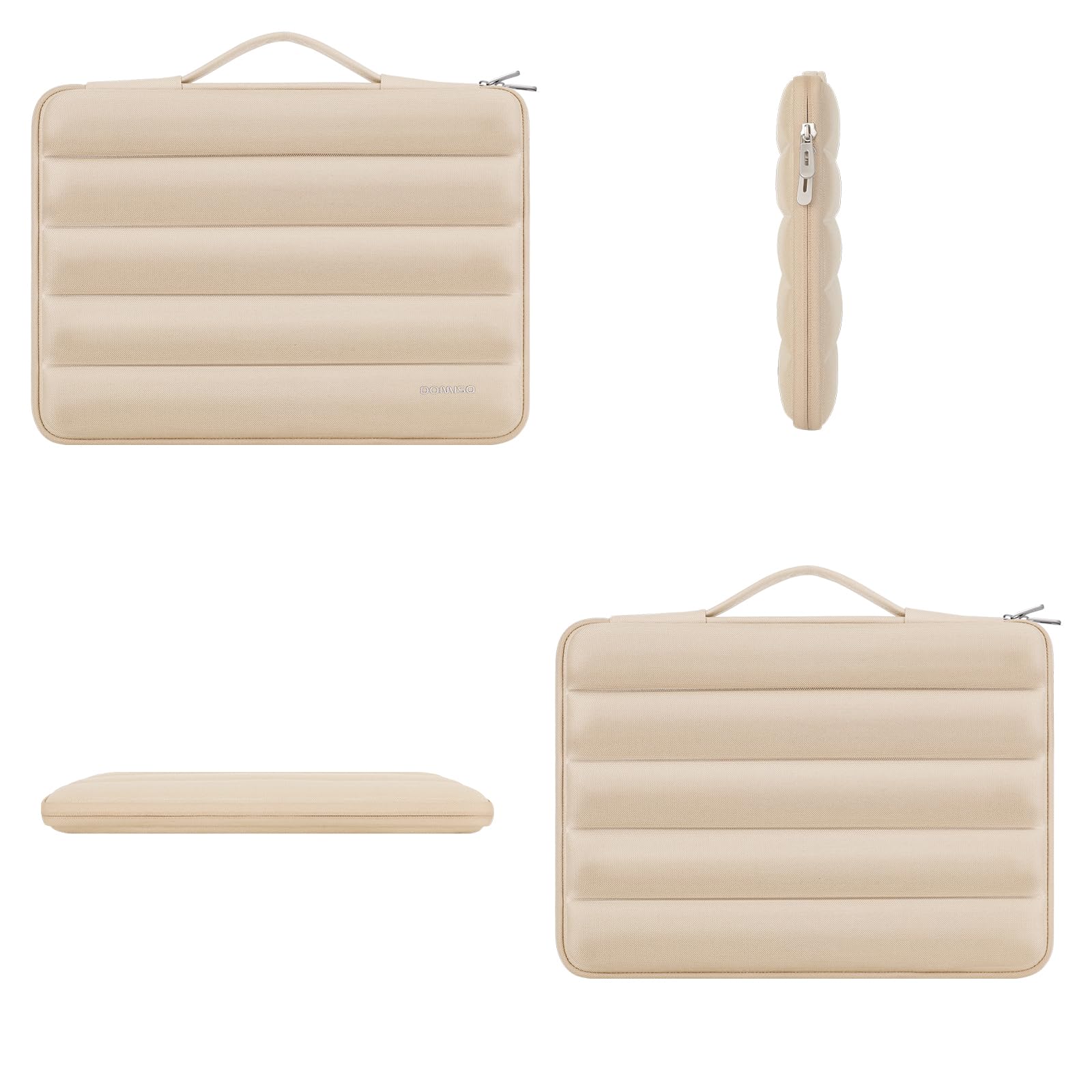 DOMISO Housse ordinateur portable 14 pouces beige étanche