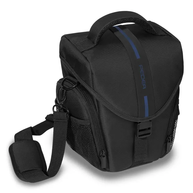 Pedea Essex Taille L sac photo reflex Noir-Bleu housse pluie