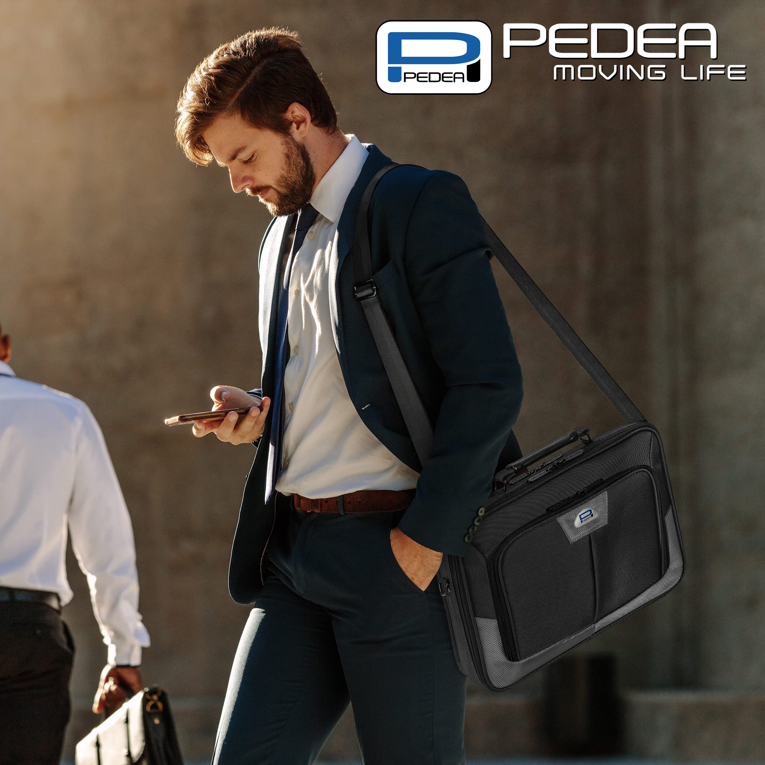 Pedea Premium sacoche ordinateur portable Gris bandoulière