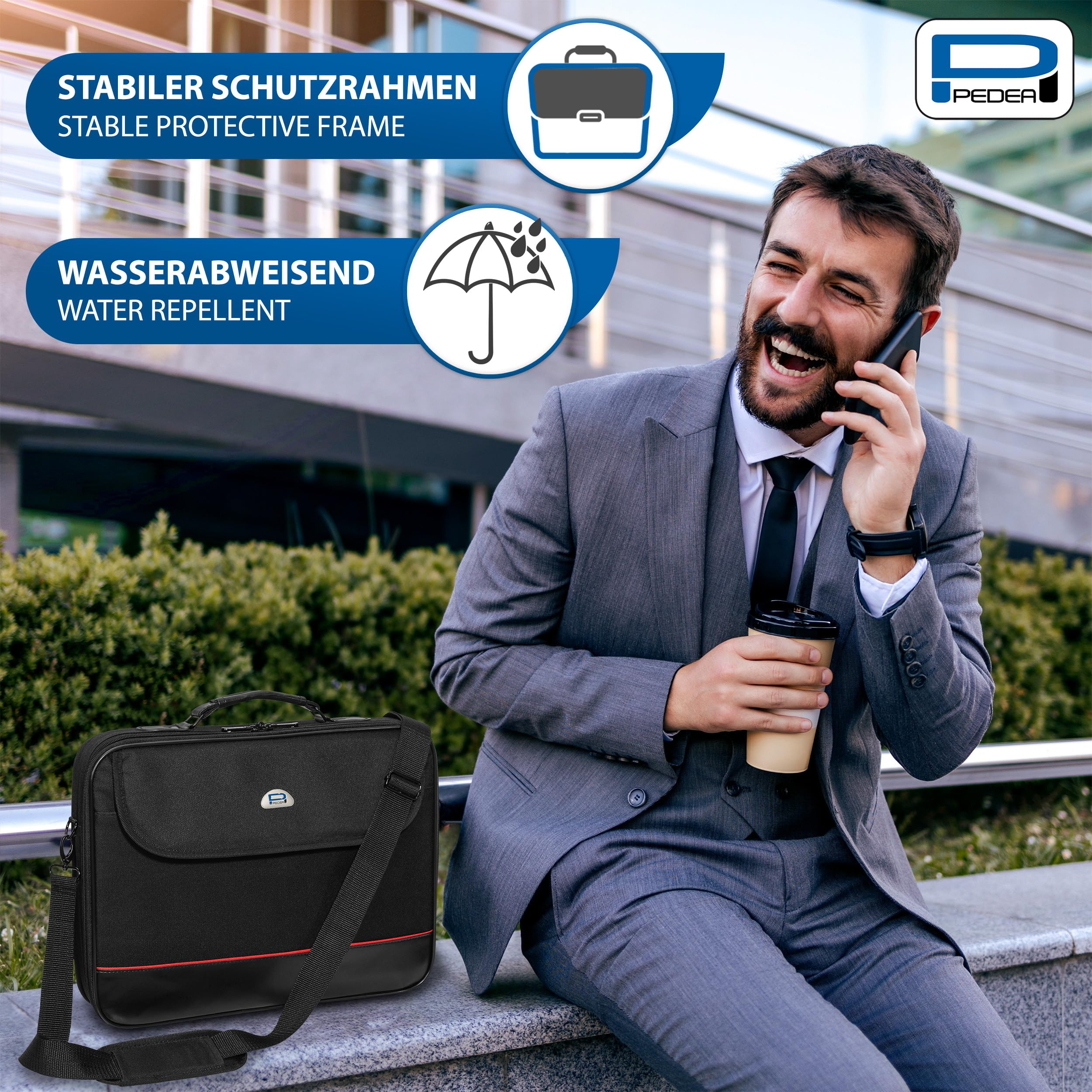 Pedea Trendline housse pc 20,1" noir bandoulière
