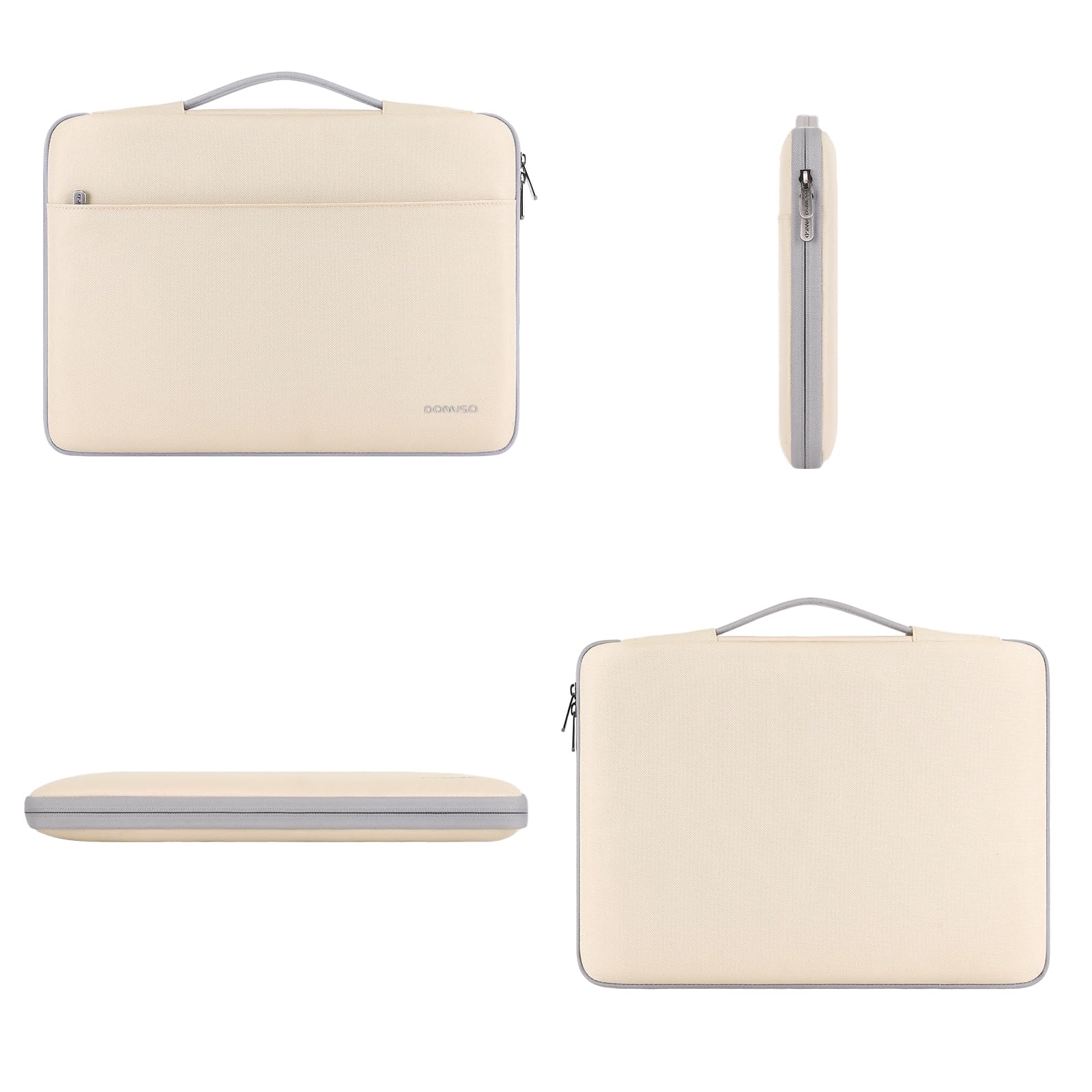DOMISO 15,6 Pouces Housse Ordinateur Portable Beige Imperméable