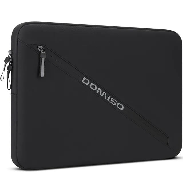 DOMISO housse 17,3 pouces ordinateur portable noir lettres