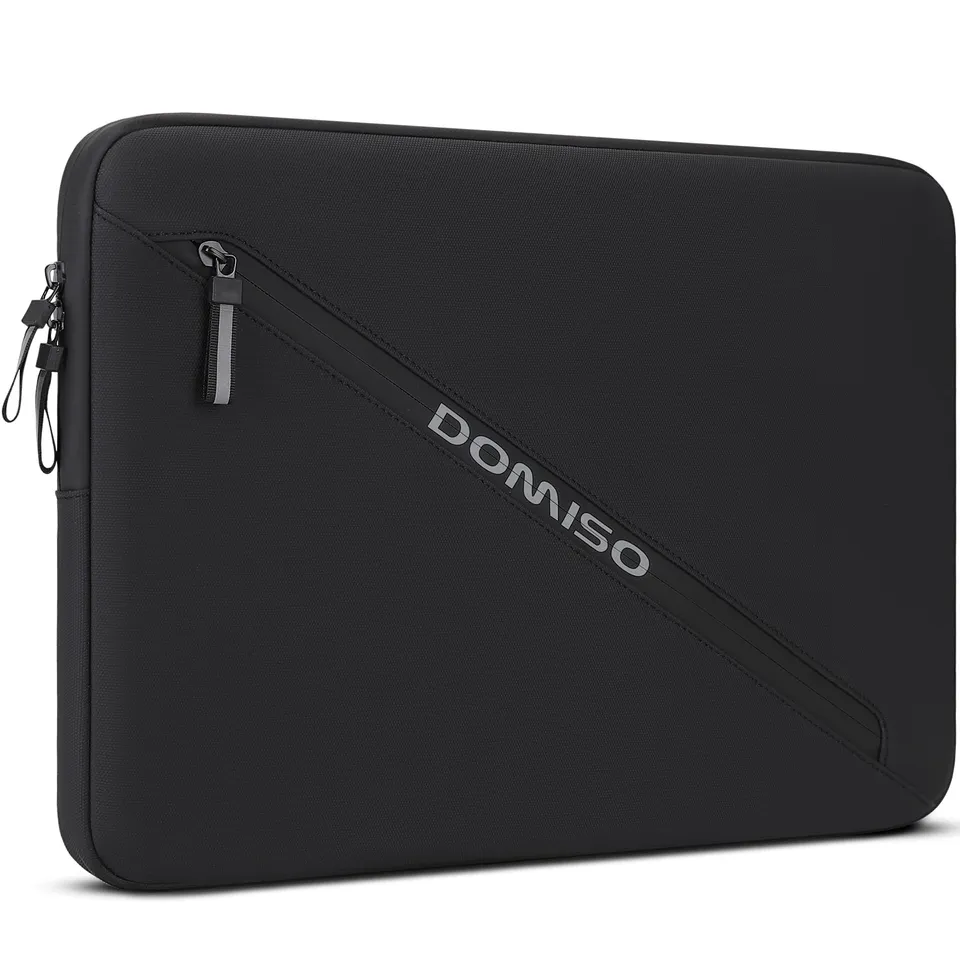 DOMISO housse 17,3 pouces ordinateur portable noir lettres