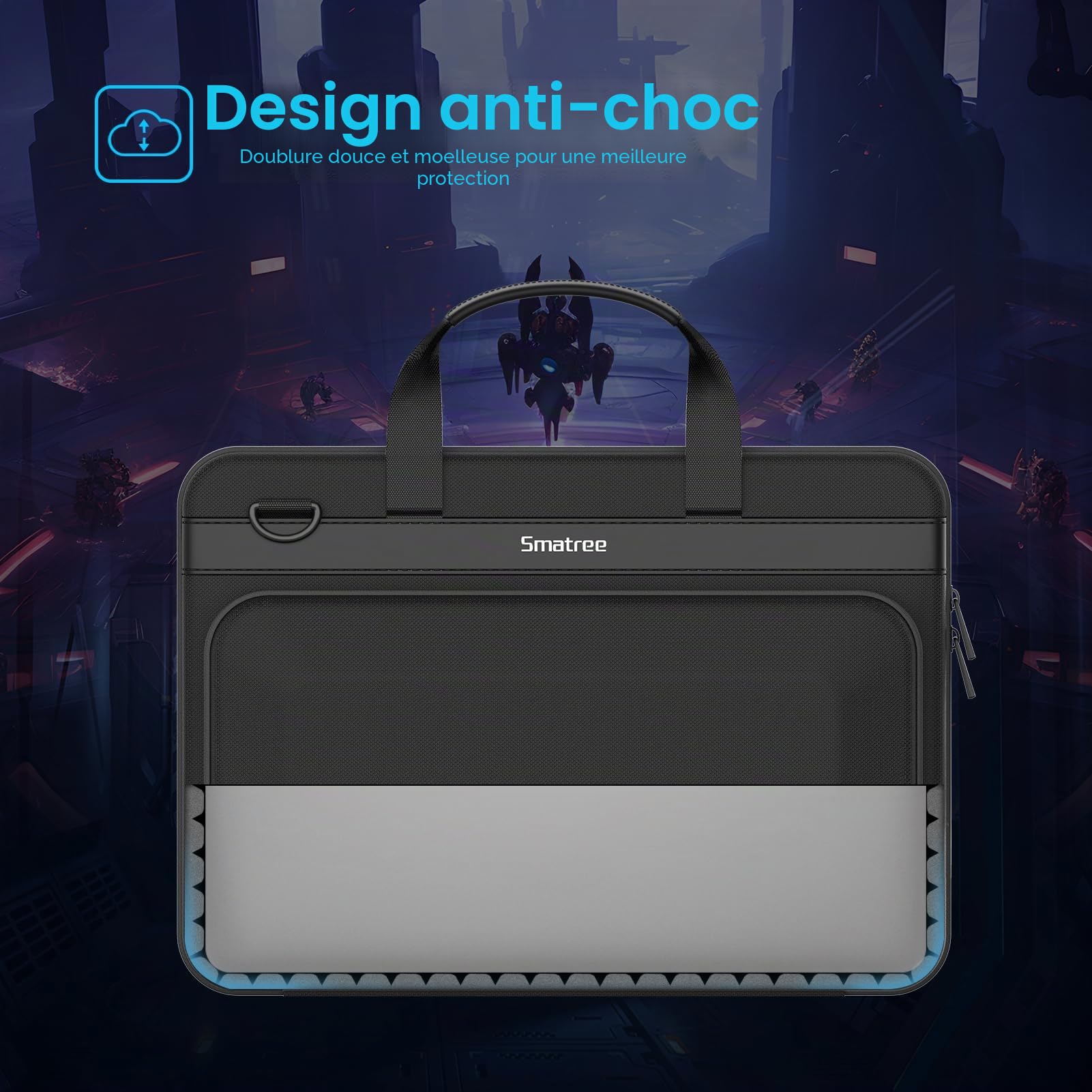 Smatree A800XL mallette rigide 18" Alienware Acer noir