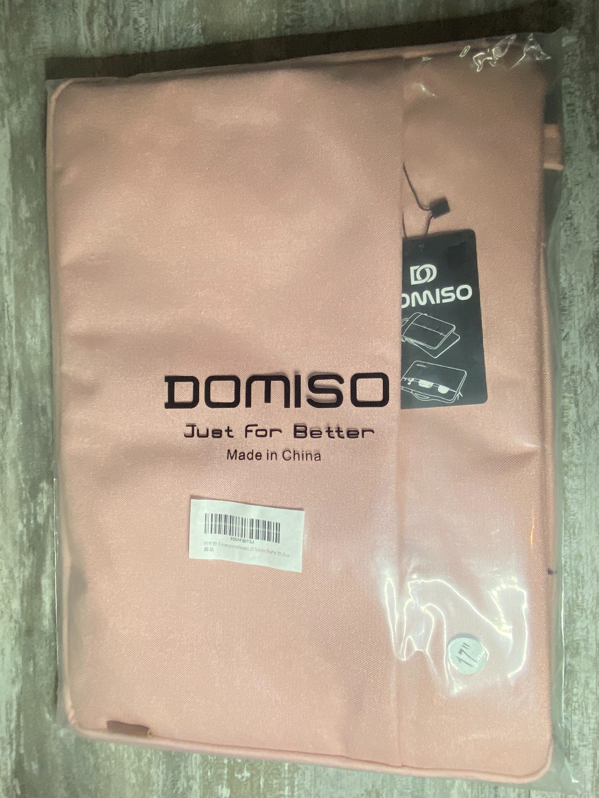 DOMISO 17,3" housse ordinateur portable rose imperméable