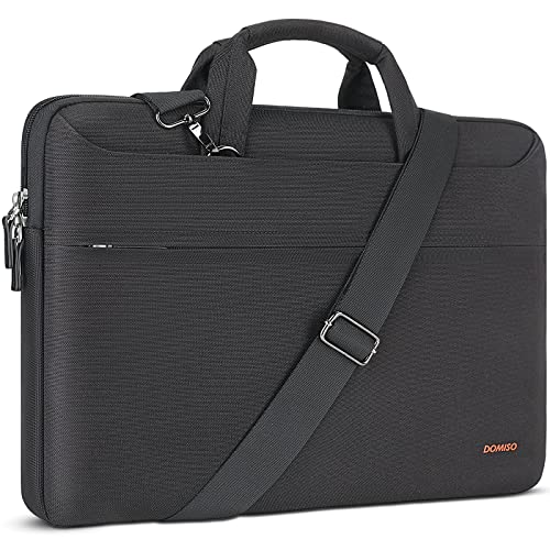 DOMISO housse 17 pouces bandoulière noire USB