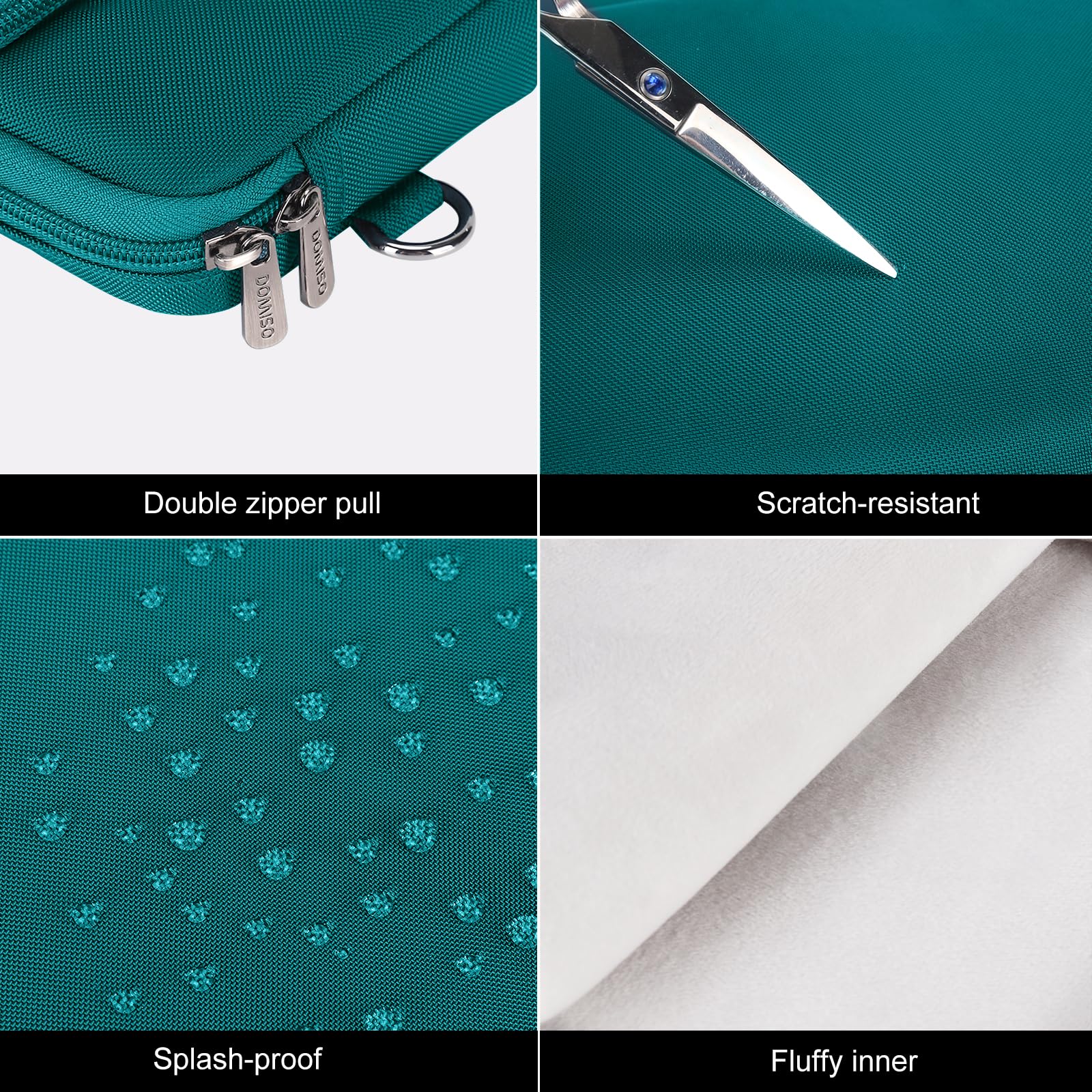 DOMISO housse 15,6 pouces turquoise imperméable