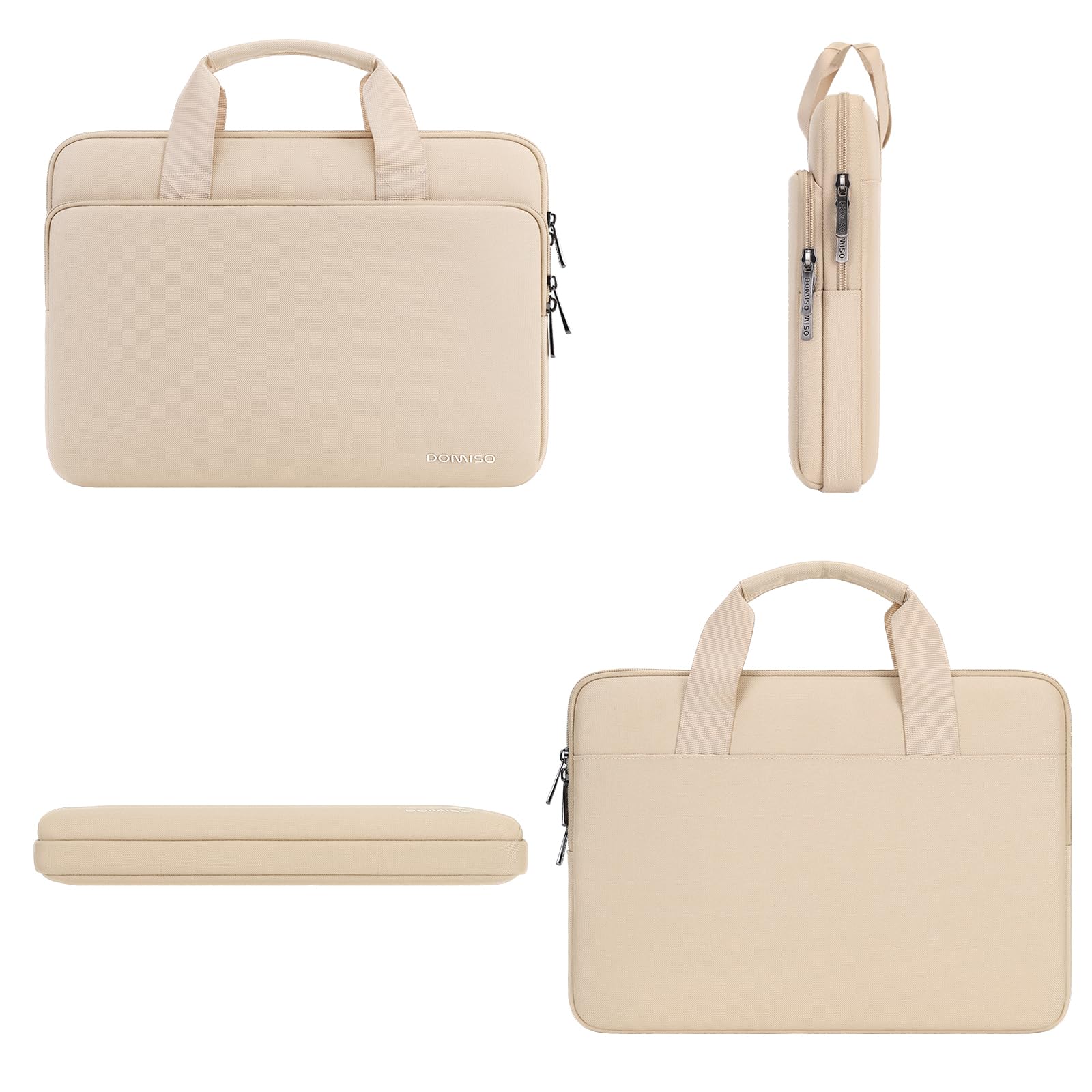DOMISO 17,3 Pouces Housse Ordinateur Portable Beige Imperméable