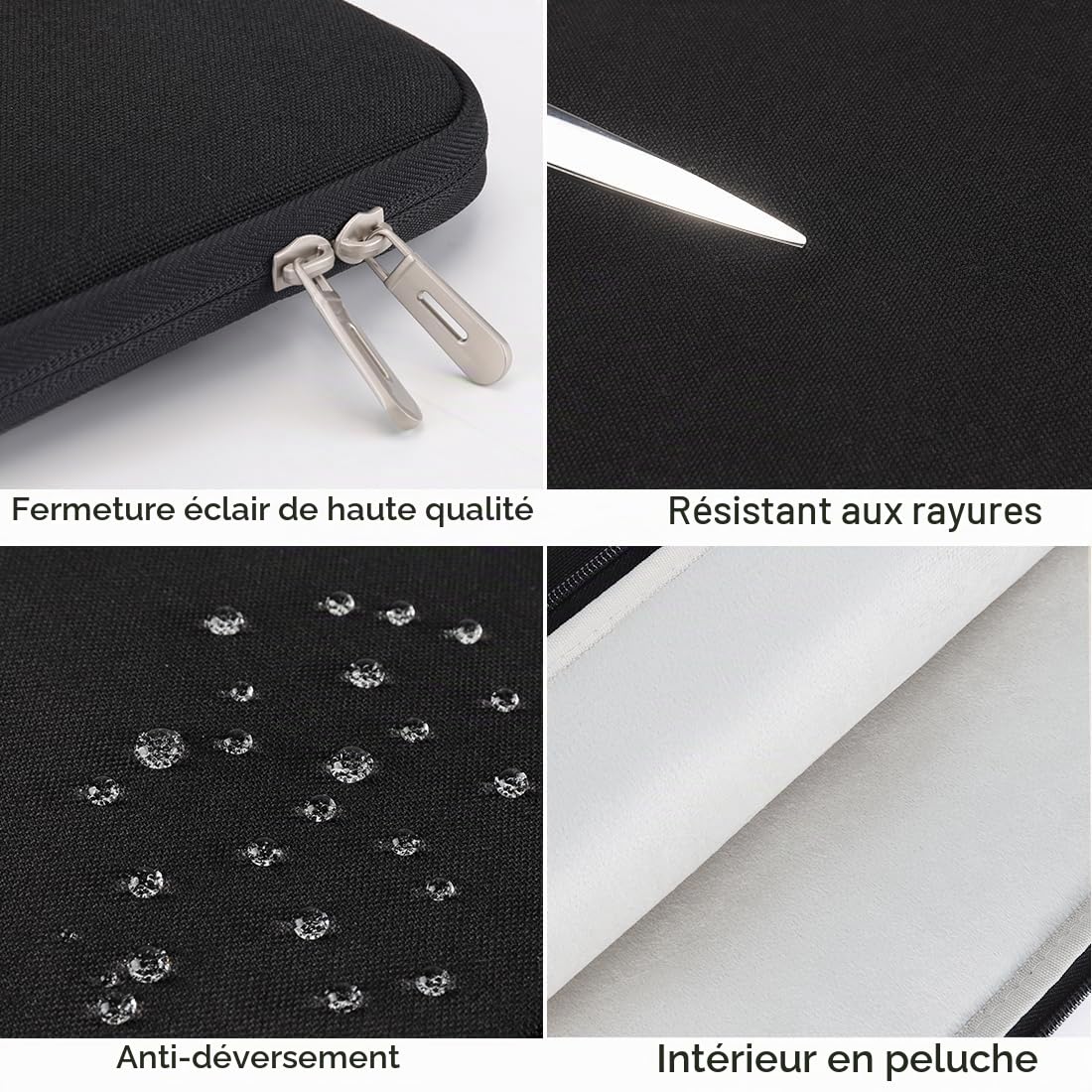 Domiso 17,3" sacoche PC noire antichoc étanche