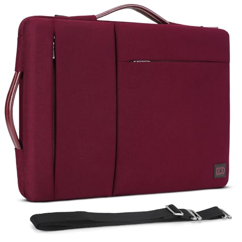 DOMISO Housse Ordinateur 17,3 Pouces Fuchsia Imperméable