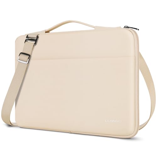 DOMISO 14 Pouces Housse Ordinateur Portable Beige Imperméable