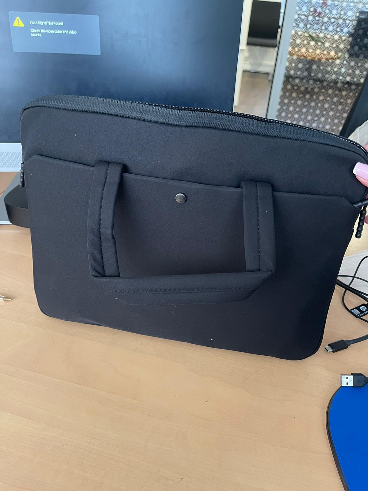 Jooeer housse 13" MacBook pochette verte à poignée