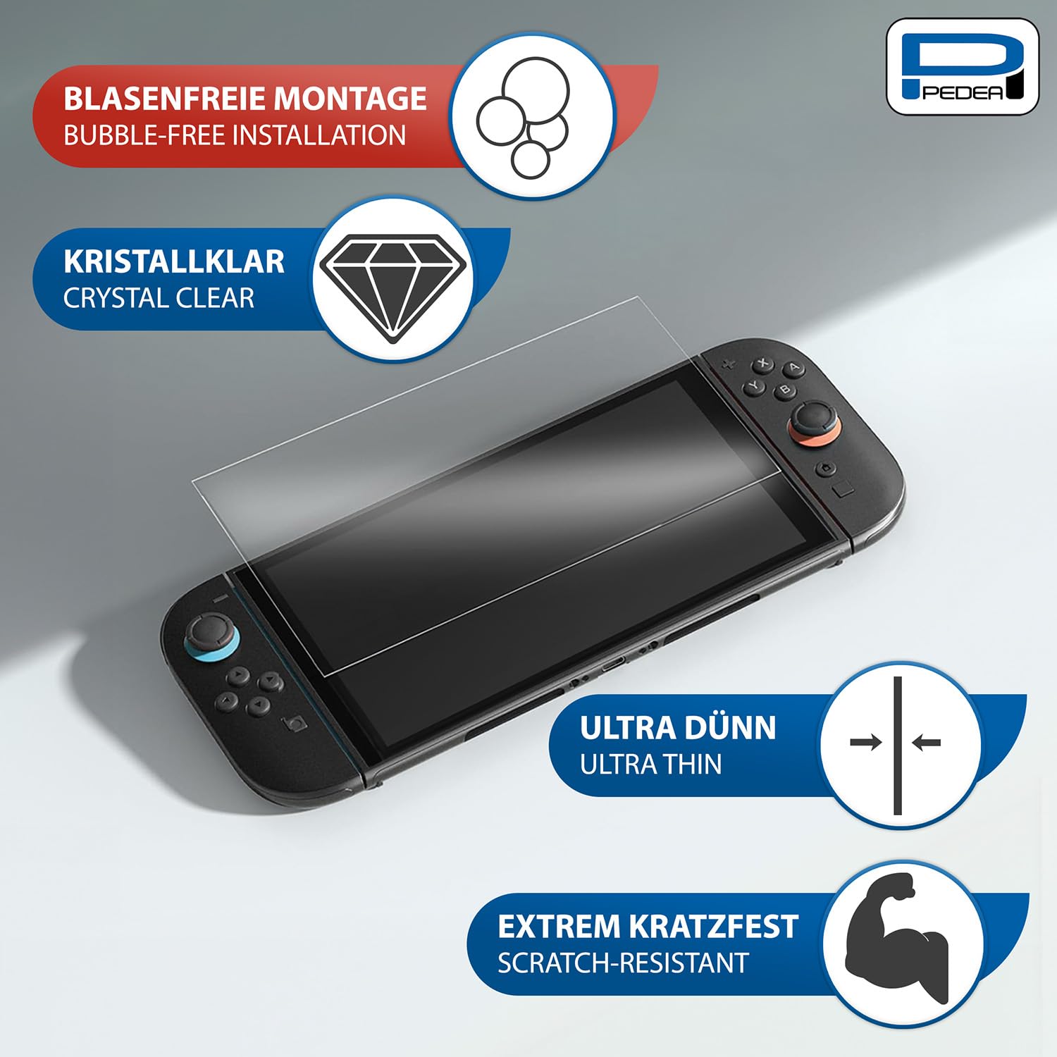 Pedea Switch 2 verre trempé écran 9H 1 pièce